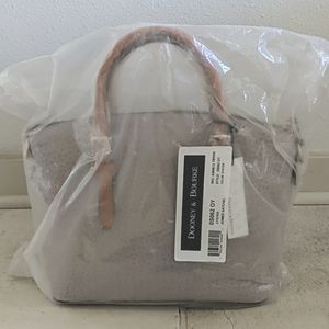 Dooney & Bourke Domed Satchel Purse in Oyster